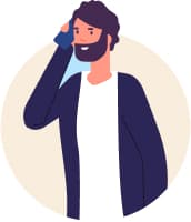 man on a phone